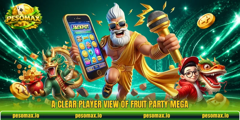 A clear player view of Fruit Party Mega