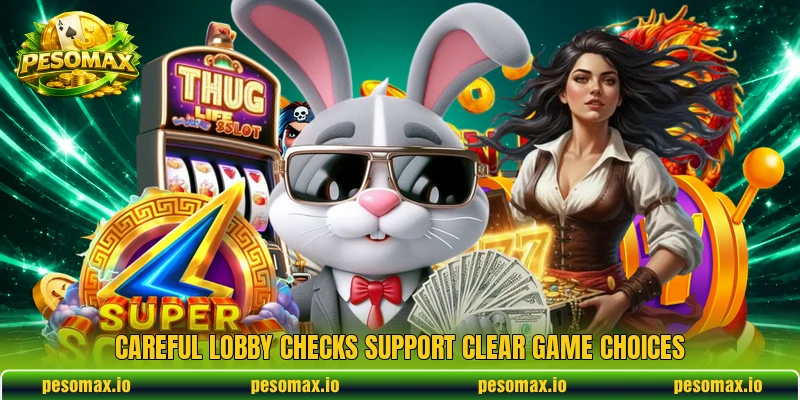 Careful lobby checks support clear game choices