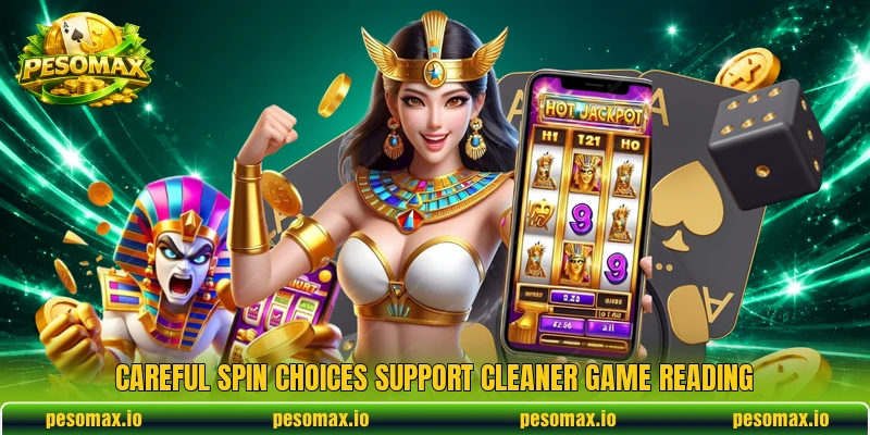 Careful spin choices support cleaner game reading Careful spin choices support cleaner game reading