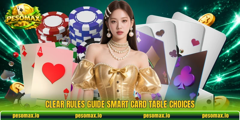 Clear rules guide smart card table choices