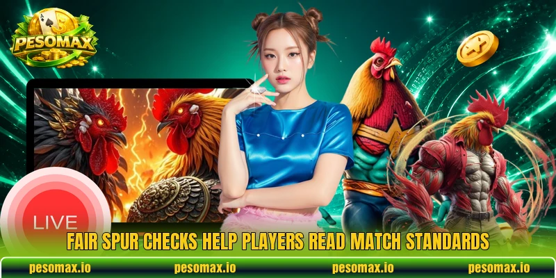 Fair spur checks help players read match standards Fair spur checks help players read match standards