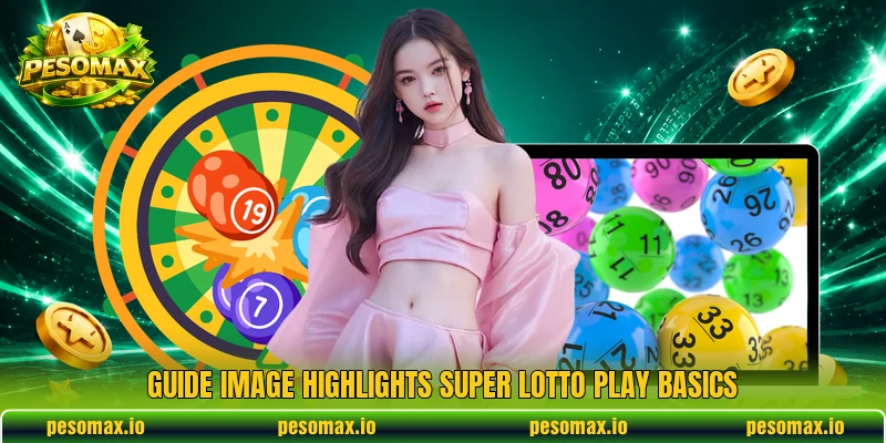 Guide image highlights Super Lotto play basics