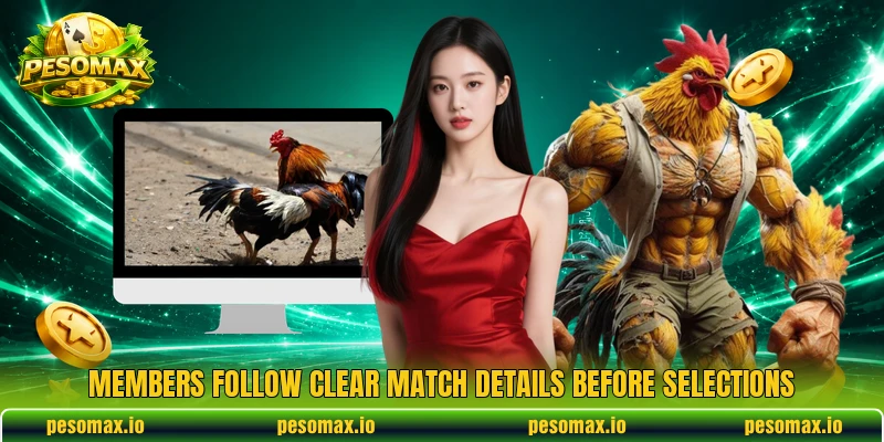 Members follow clear match details before selections