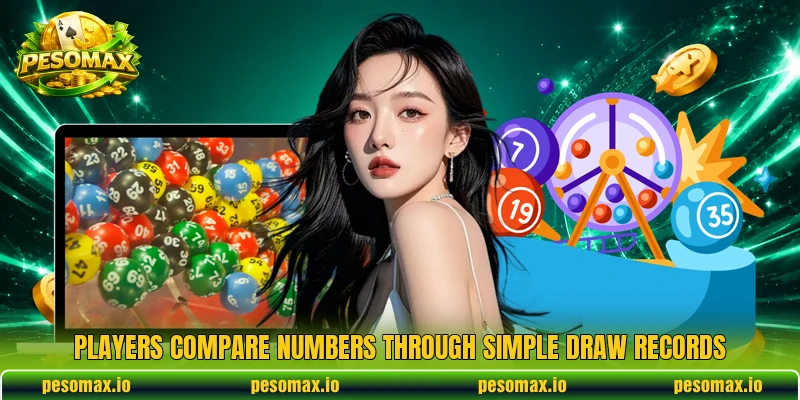Players compare numbers through simple draw records