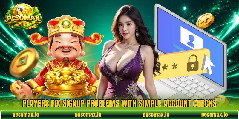 Players fix signup problems with simple account checks Players fix signup problems with simple account checks