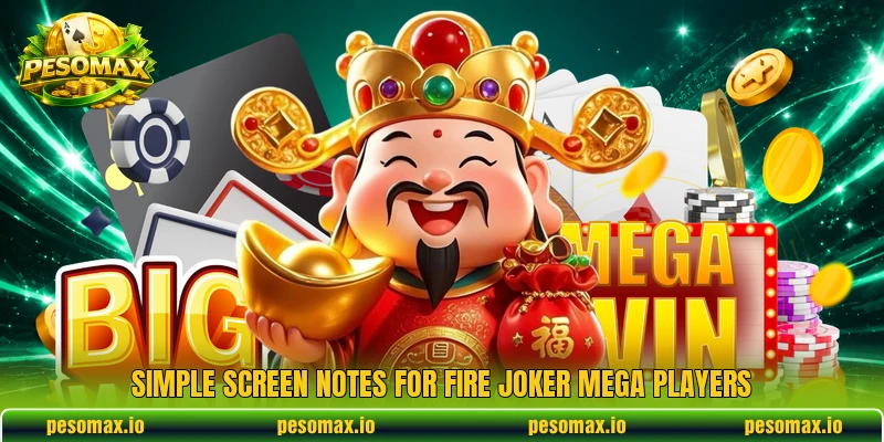 Simple screen notes for Fire Joker Mega players